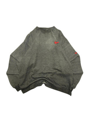 Grey embroidery sweatshirt women's xxl
