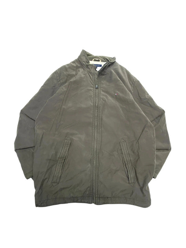 Grey tommy hilfiger bomber jacket men's xl