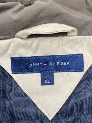 Grey tommy hilfiger bomber jacket men's xl