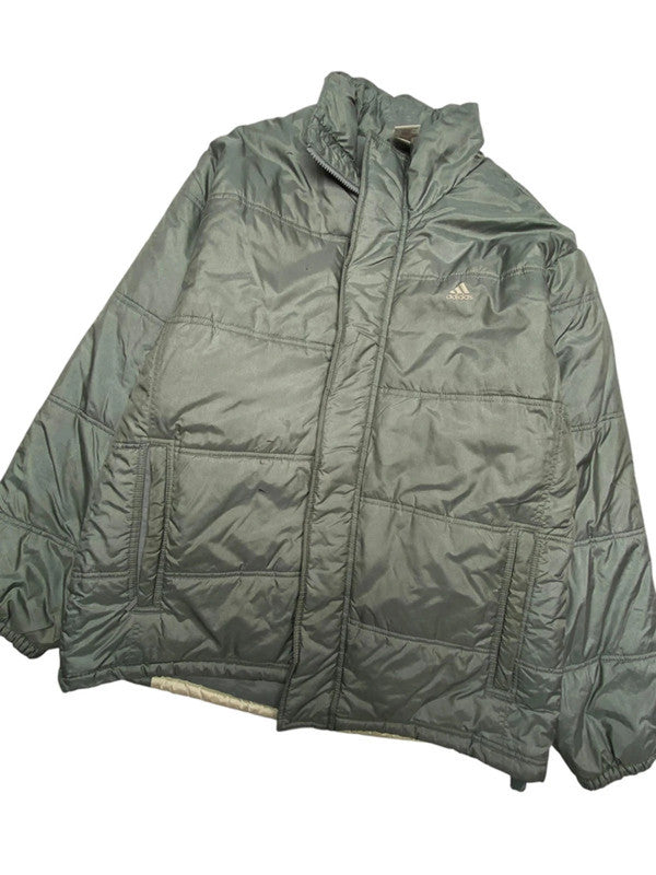 Vintage 90s green adidas puffer jacket men's xl