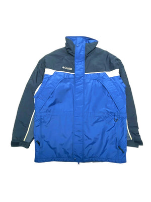 Blue columbia ski jacket men's large