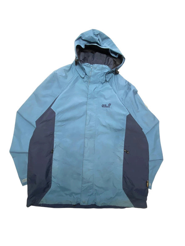Light blue jack wolfskin raincoat men's xl