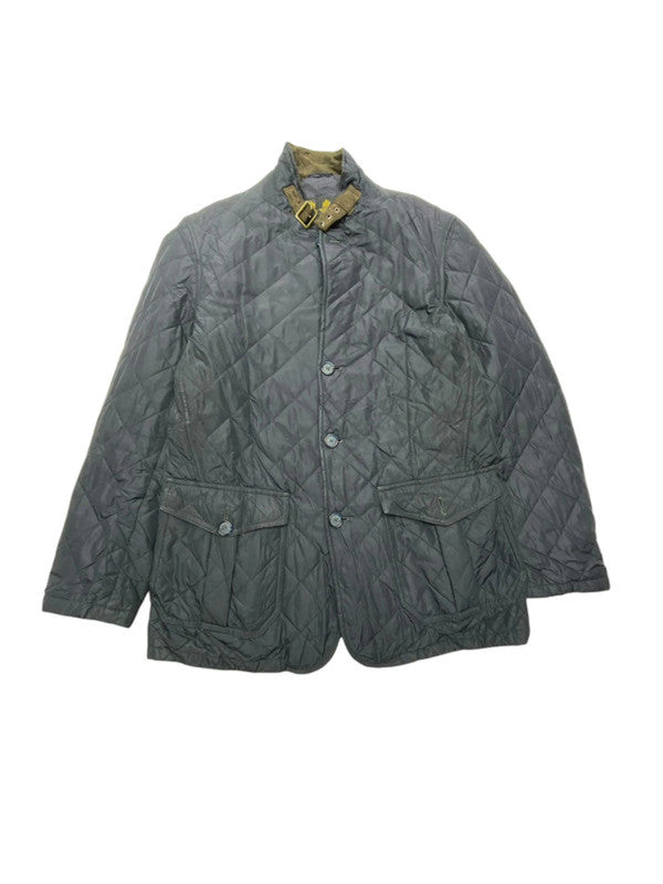 Black barbour quilted jacket women's large