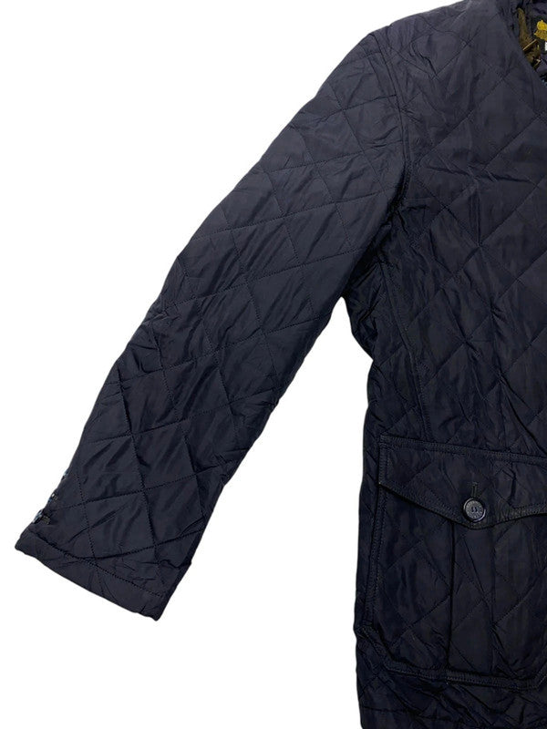 Black barbour quilted jacket women's large