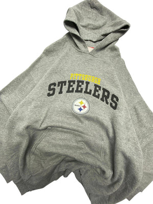 Grey nfl steelers hoodie men's xl
