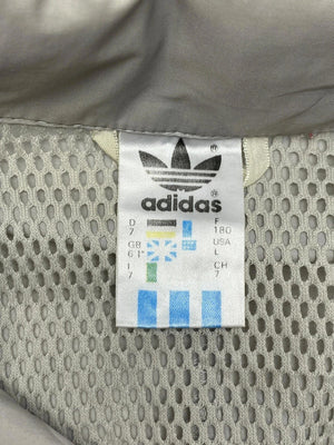Vintage grey adidas windbreaker men's xl