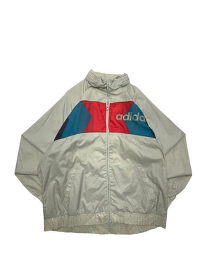 Vintage grey adidas windbreaker men's xl