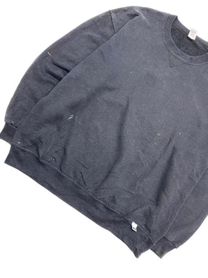 Vintage 90s black russell athletic sweatshirt men's xl
