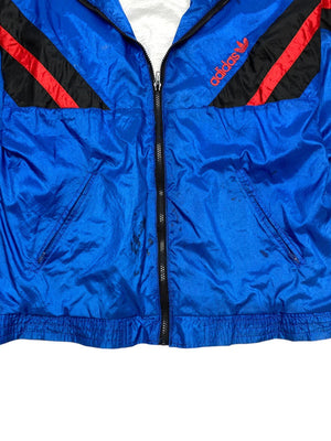 Vintage 90s blue adidas windbreaker men's medium