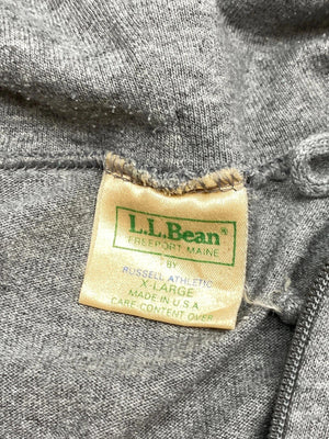 Grey l.l. bean zip-through hoodie women's xl
