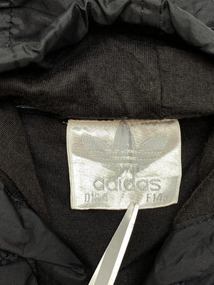 Vintage 90s black adidas windbreaker men's small
