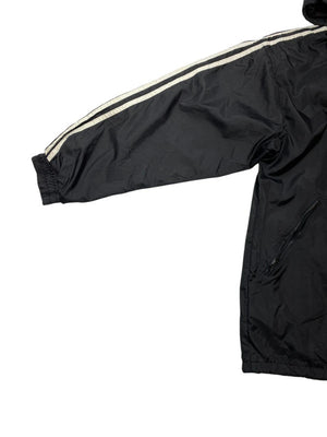 Vintage 90s black adidas windbreaker men's small