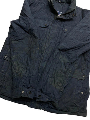 Black tommy hilfiger quilted jacket men's medium
