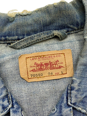 Blue levi's denim jacket men's large