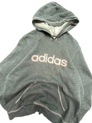 00s Grey Adidas Hoodie Men's Small