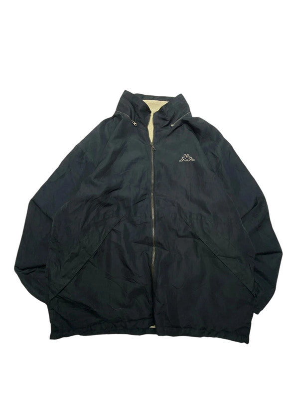 Black-beige kappa reverse jacket men's xl