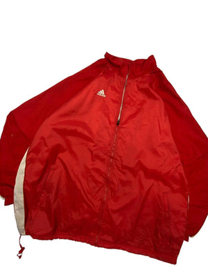 Vintage red adidas team windbreaker men's xxl