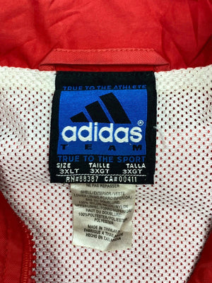 Vintage red adidas team windbreaker men's xxl