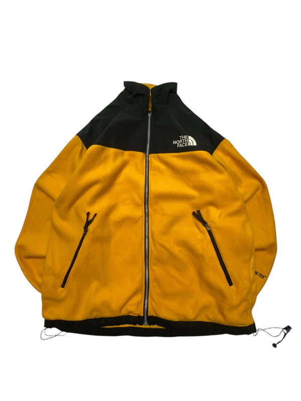 Yellow the north face fleece jacket men's xxl