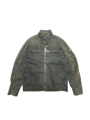 Black tommy hilfiger workwear jacket men's medium