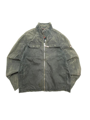 Black tommy hilfiger workwear jacket men's medium