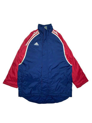 90s blue adidas padded jacket men's xl