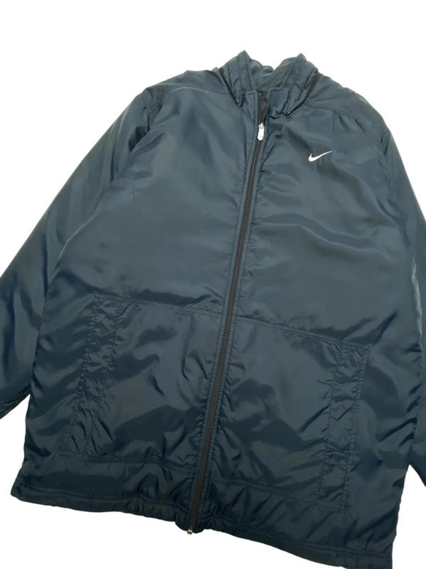 00s black nike padded jacket men's large