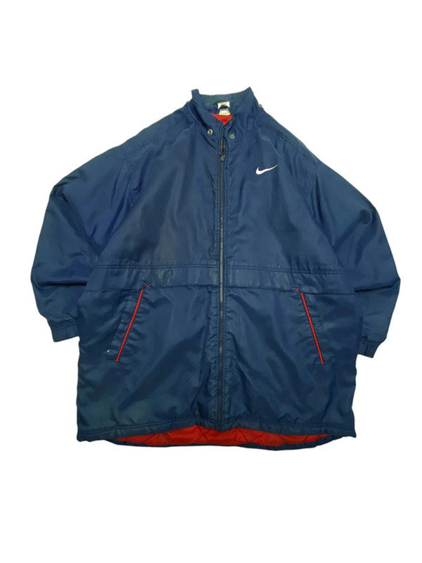 90s navy nike padded jacket men's xl