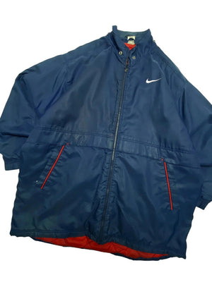 90s navy nike padded jacket men's xl