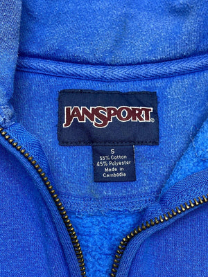 Blue Jansport Embroidery Half-zip Sweater Men's Small