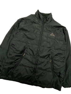 Black Kappa Puffer Jacket Men's Medium