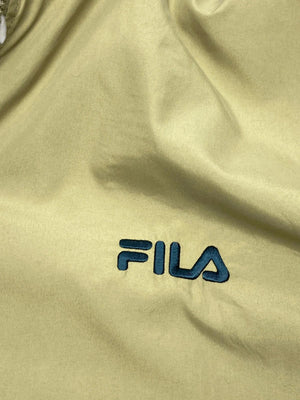 Khaki FILA Tracksuit Jacket Men's XL