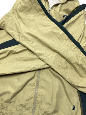 Khaki FILA Tracksuit Jacket Men's XL