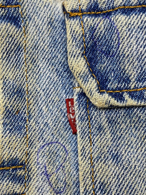 Blue Levi's Denim Gilet Women's Large