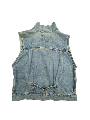 Blue Levi's Denim Gilet Women's Large