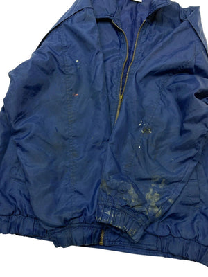 Blue Reebok Bomber Jacket Men's Medium