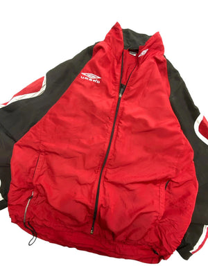 Red Umbro Embroidery Windbreaker Men's Small