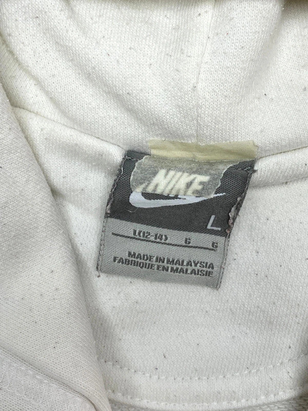 White Nike Zip-through Hoodie Women's Large