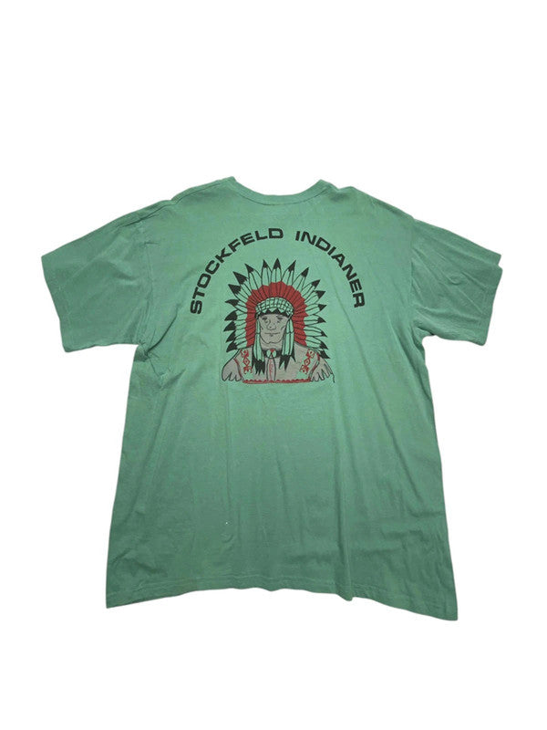 Green B&C Print t-shirt Men's XL