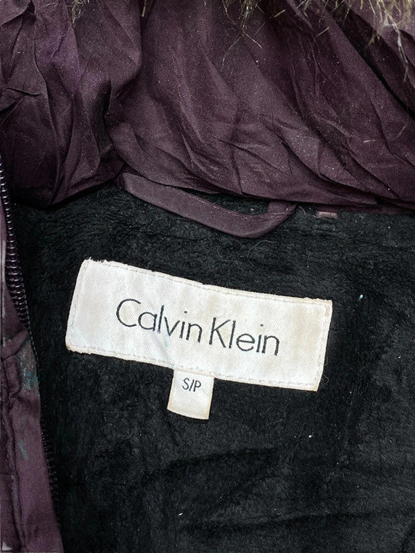 Purple Calvin Klein puffer Jacket Women's Small