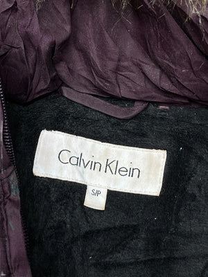 Purple Calvin Klein puffer Jacket Women's Small