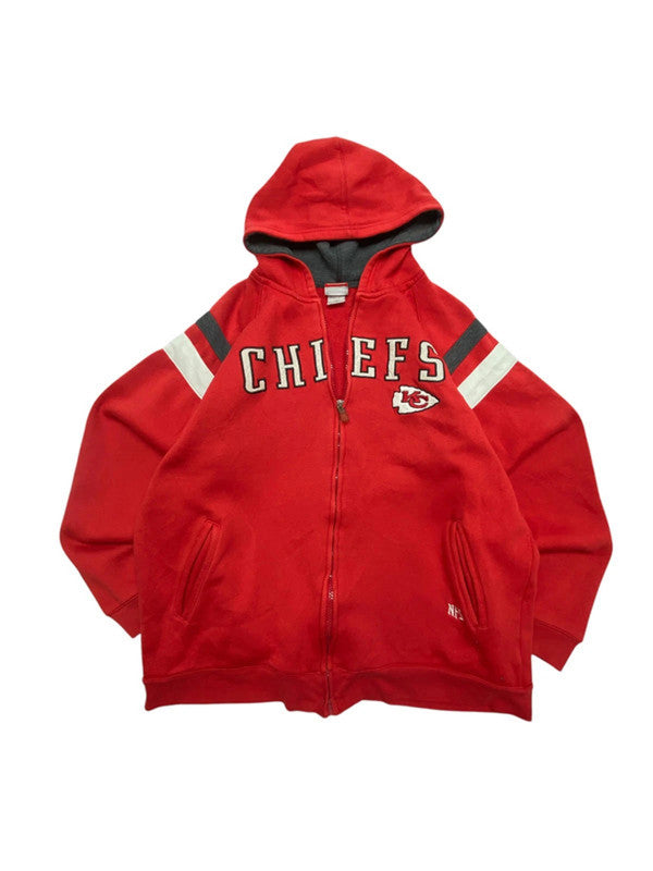Red NFL Chiefs Zip-through Hoodie Women's XL