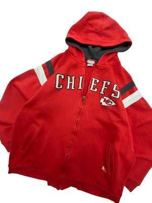 Red NFL Chiefs Zip-through Hoodie Women's XL