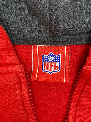 Red NFL Chiefs Zip-through Hoodie Women's XL