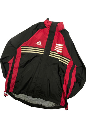 Vintage 90s Black Adidas Windbreaker Men's Large