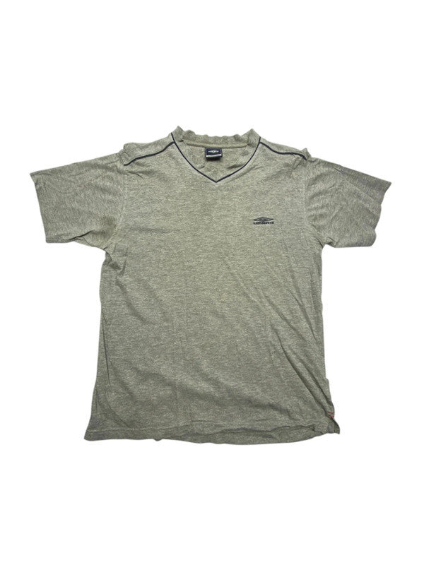 Grey Umbro V-neck t-shirt Men's Small
