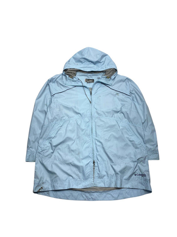 Light Blue Columbia Raincoat Women's XXL