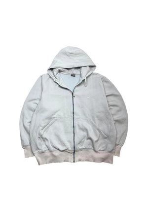 00s Beige Nike Zip-through Hoodie Men's XL