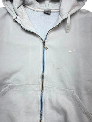 00s Beige Nike Zip-through Hoodie Men's XL