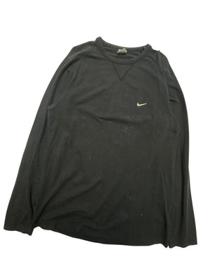 00s Black Nike Long-sleeved T-shirt Men's Large